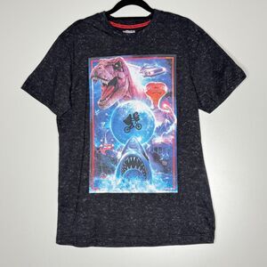 NEW Universal Studios Jurassic Park E.T.  Jaws Back Future Unisex Tee Size Small
